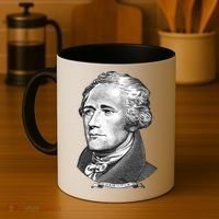 Alexander Hamilton Big Face Portrait A. Ham Coffee Mug thumb 4