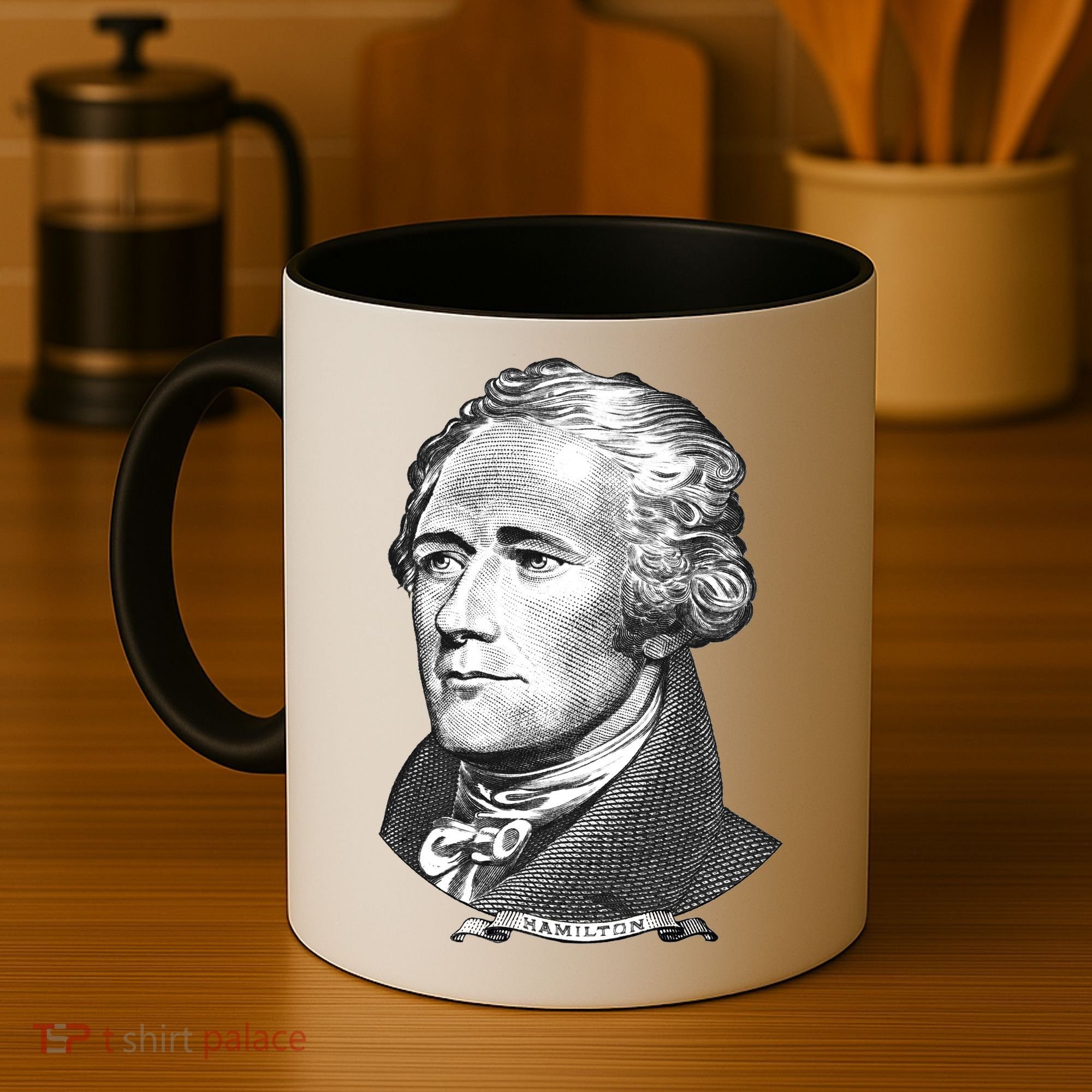 Alexander Hamilton Big Face Portrait A. Ham Coffee Mug