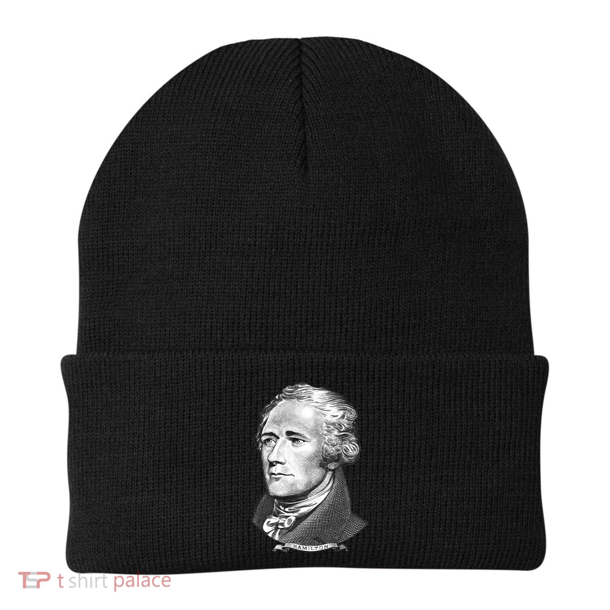 Alexander Hamilton Big Face Portrait A. Ham Beanie