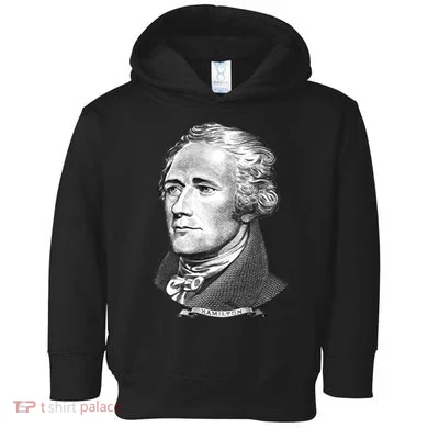 Alexander Hamilton Big Face Portrait A. Ham Toddler Hoodie