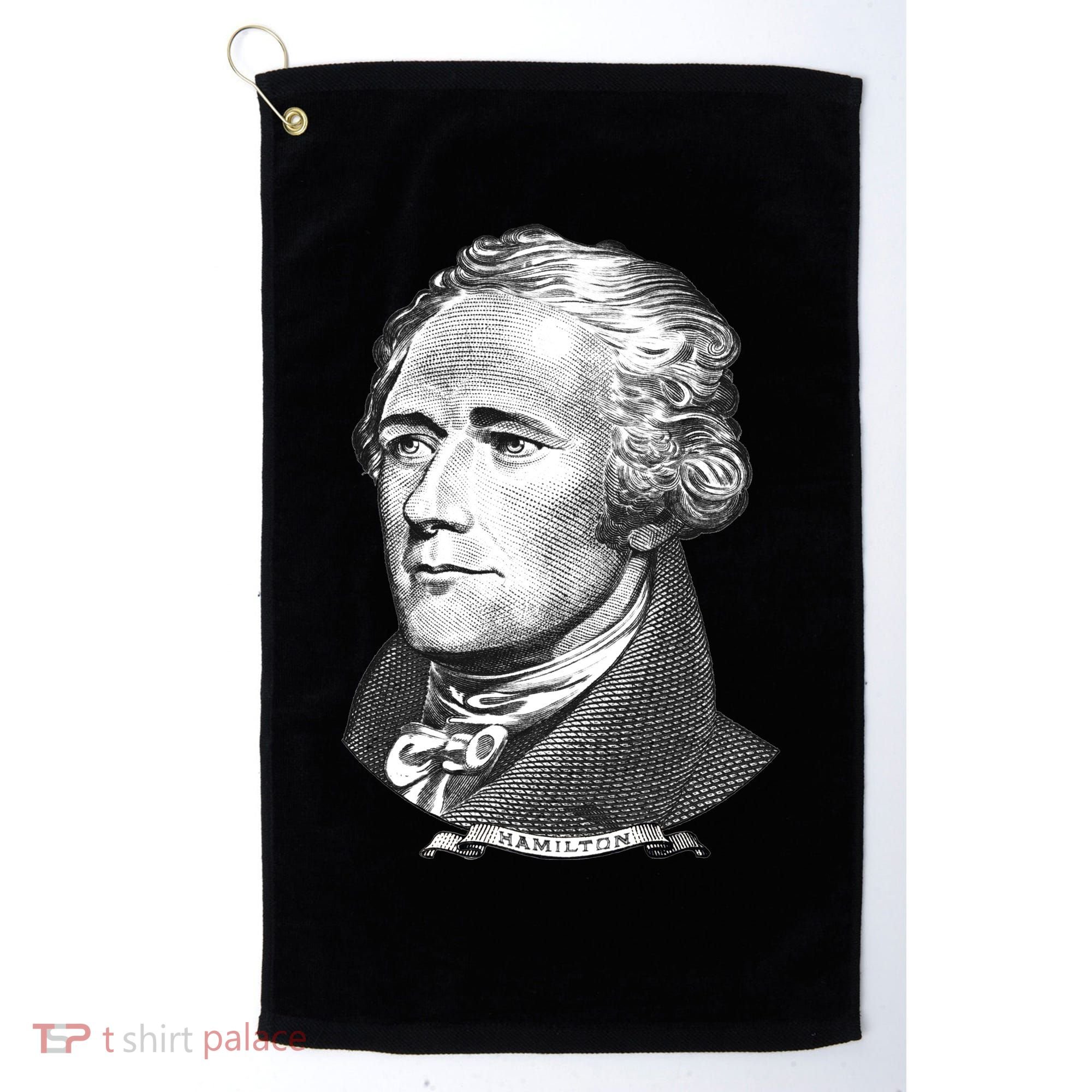 Alexander Hamilton Big Face Portrait A. Ham Golf Towel