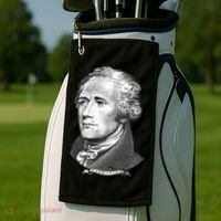 Alexander Hamilton Big Face Portrait A. Ham Golf Towel thumb 2