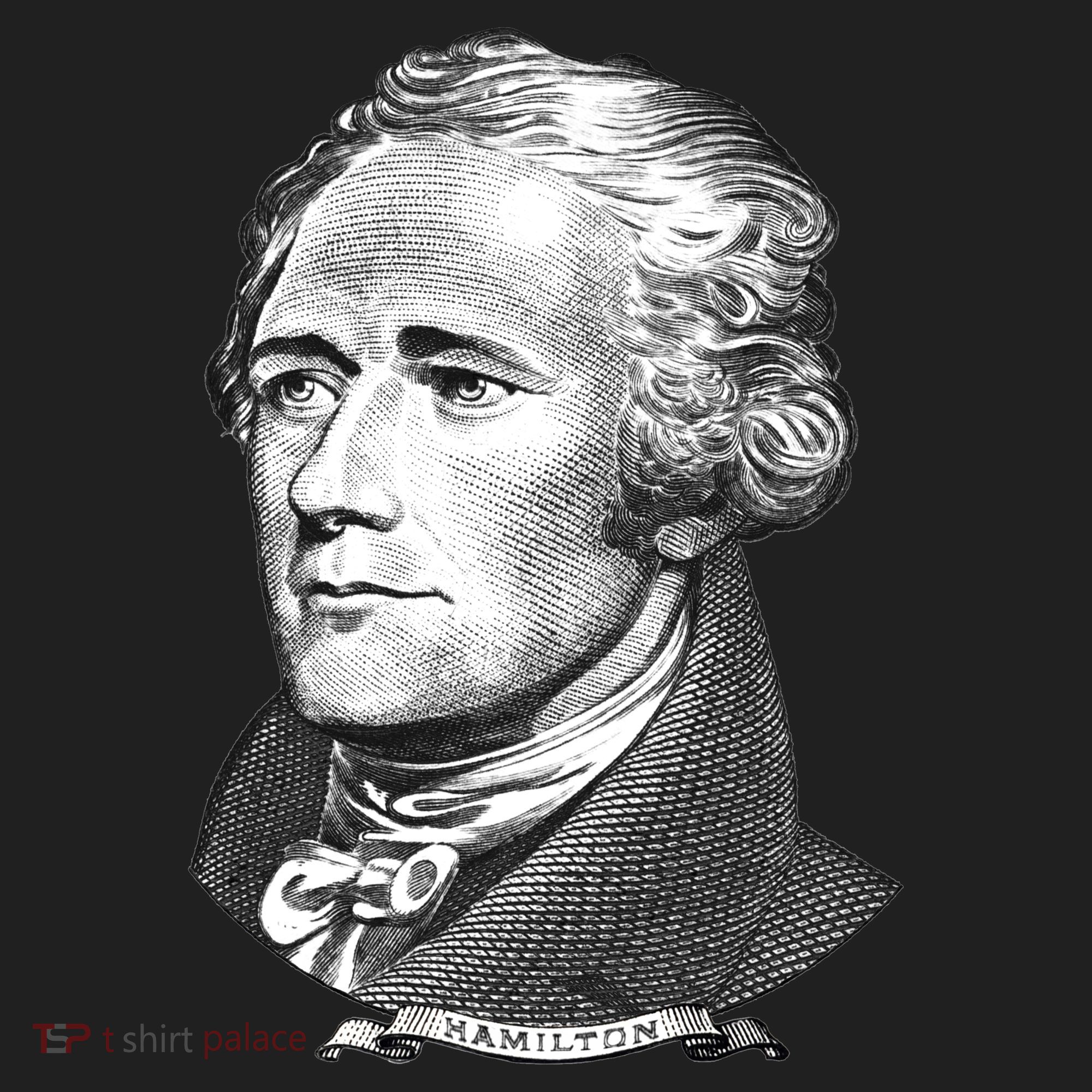 Alexander Hamilton Big Face Portrait A. Ham Golf Towel