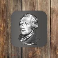 Alexander Hamilton Big Face Portrait A. Ham Coaster thumb 0