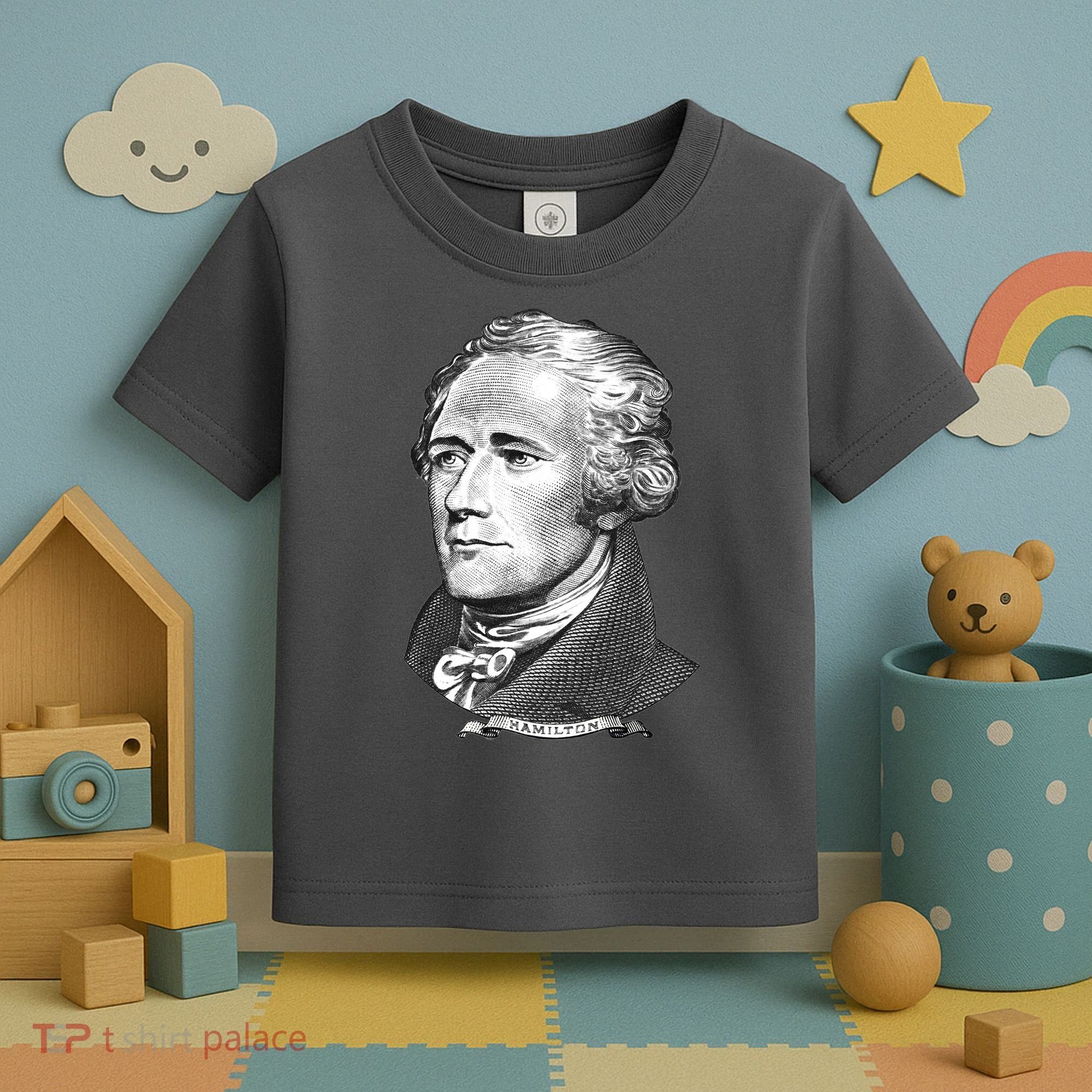 Alexander Hamilton Big Face Portrait A. Ham Toddler T-Shirt