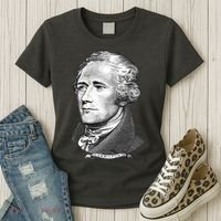 Alexander Hamilton Big Face Portrait A. Ham Women's T-Shirt thumb 3