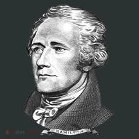 Alexander Hamilton Big Face Portrait A. Ham Kids Long Sleeve Shirt thumb 2