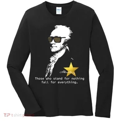 Alexander Hamilton Fall For Everything Women's Long Sleeve Shirt