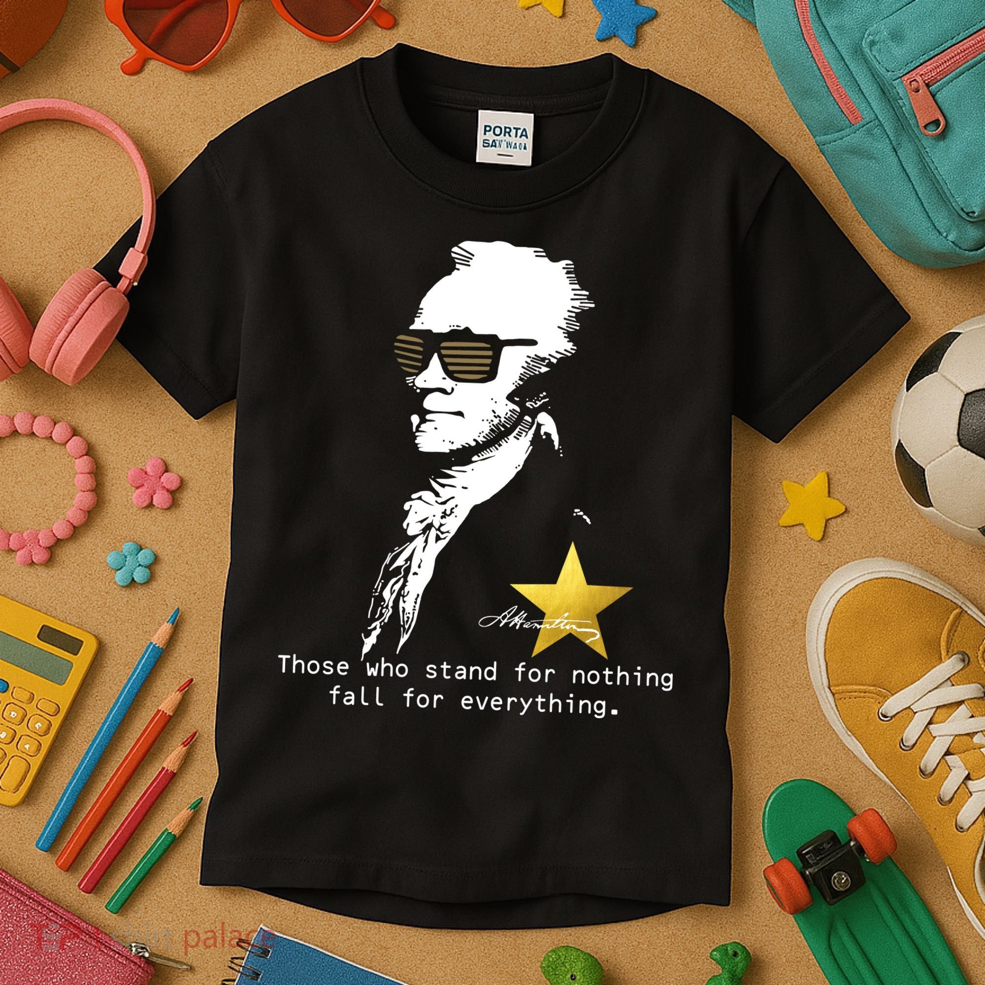 Alexander Hamilton Fall For Everything Kids T-Shirt