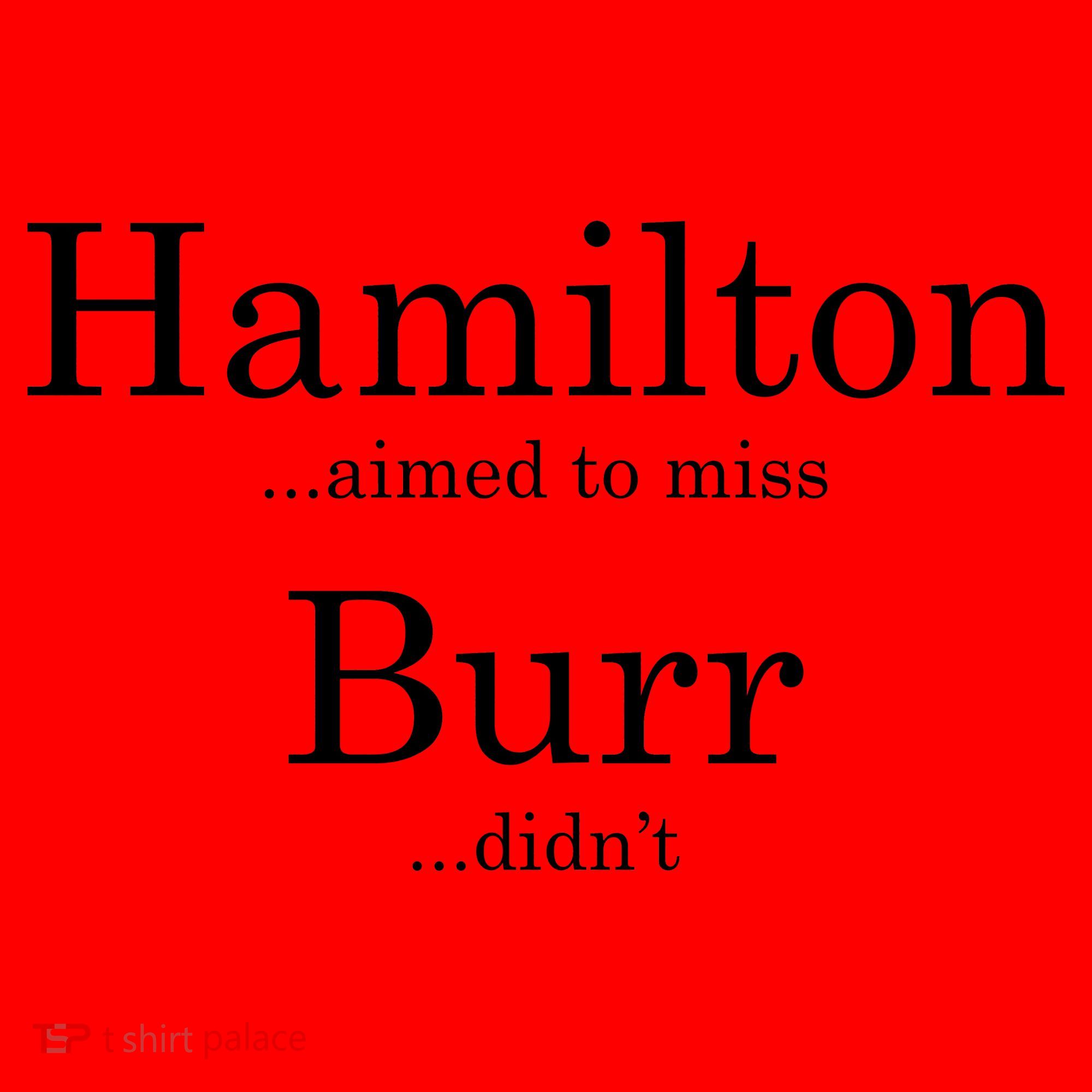 Alexander Hamilton Fan He Aimed To Miss Burr Didn't Santa Hat