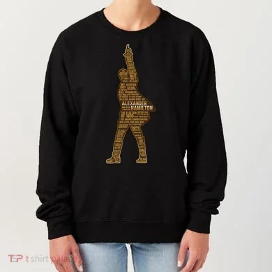 Alexander Hamilton Golden Statue Women's Sweatshirt