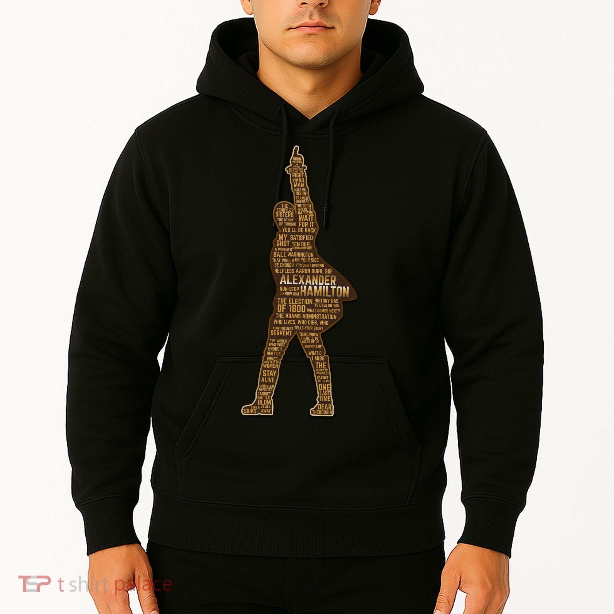 Alexander Hamilton Golden Statue Hoodie