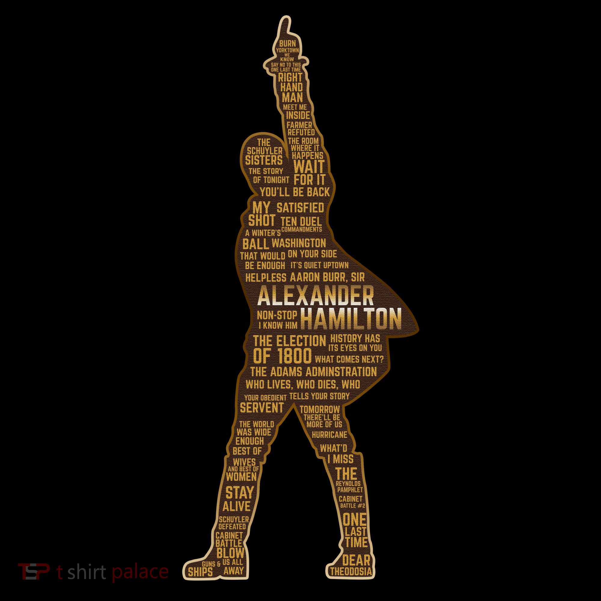 Alexander Hamilton Golden Statue Hoodie