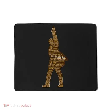 Alexander Hamilton Golden Statue Mousepad