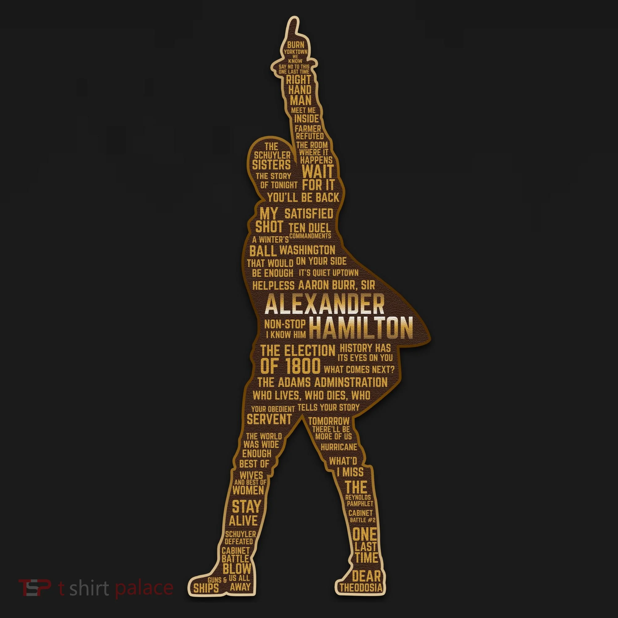 Alexander Hamilton Golden Statue Toddler Hoodie