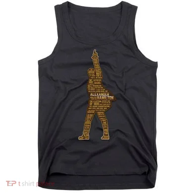 Alexander Hamilton Golden Statue Tank Top