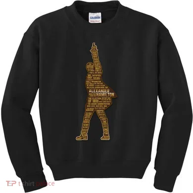 Alexander Hamilton Golden Statue Kids Sweatshirt