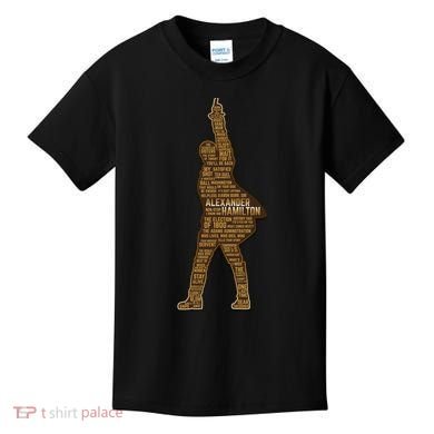 Alexander Hamilton Golden Statue Kids T-Shirt