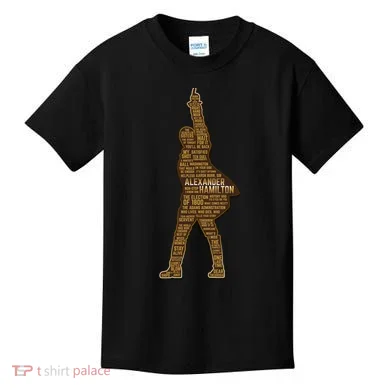 Alexander Hamilton Golden Statue Kids T-Shirt