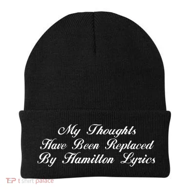 Alexander Hamilton Lyrics Beanie