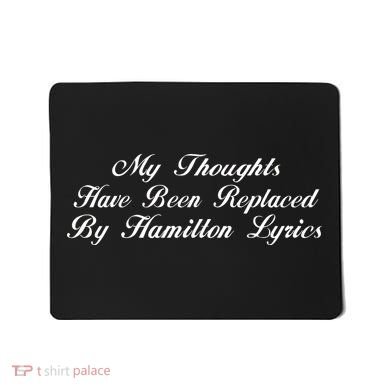 Alexander Hamilton Lyrics Mousepad