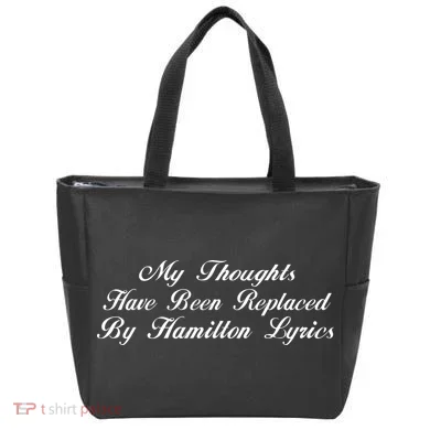 Alexander Hamilton Lyrics Tote Bag