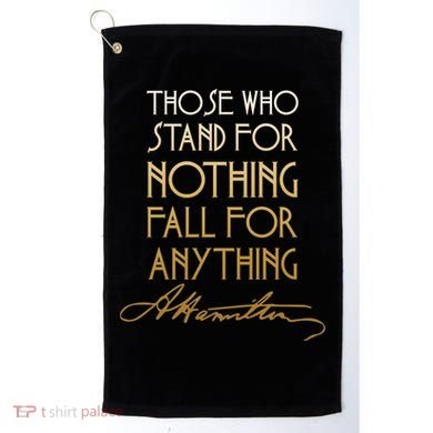 Alexander Hamilton Quote Signature Golf Towel