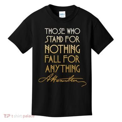 Alexander Hamilton Quote Signature Kids T-Shirt