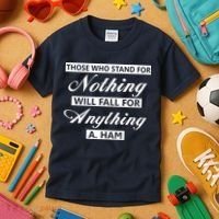 Alexander Hamilton Stand For Nothing Quote Kids T-Shirt thumb 3