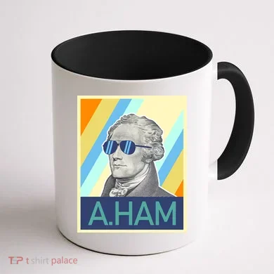 Alexander Hamilton Sunglasses Coffee Mug back