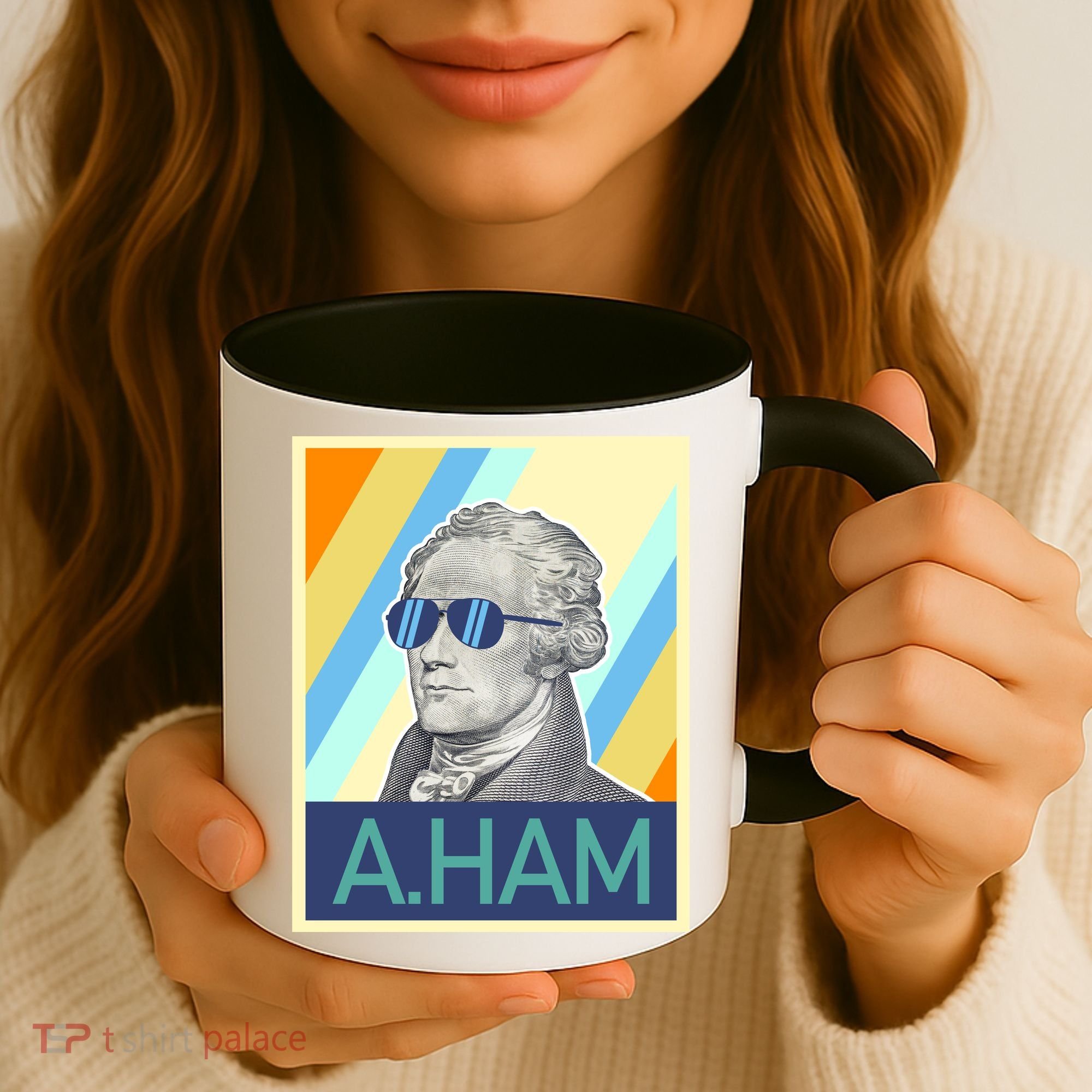Alexander Hamilton Sunglasses Coffee Mug
