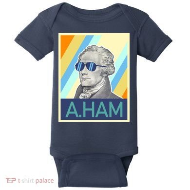 Alexander Hamilton Sunglasses Baby Bodysuit