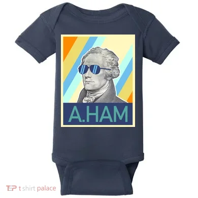 Alexander Hamilton Sunglasses Baby Bodysuit