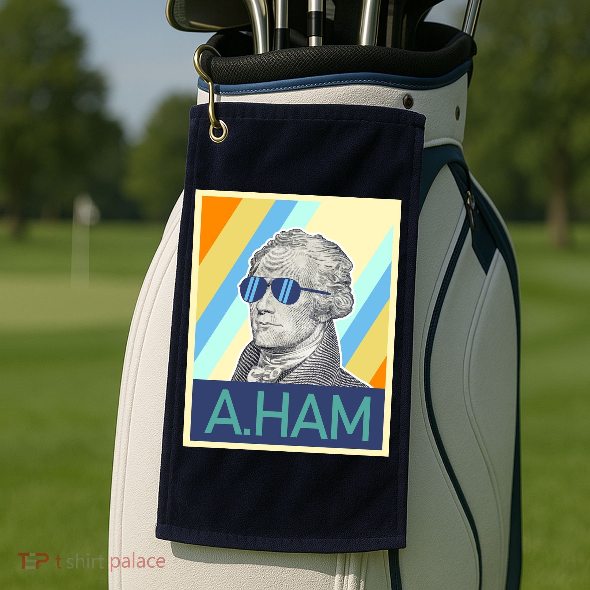 Alexander Hamilton Sunglasses Golf Towel