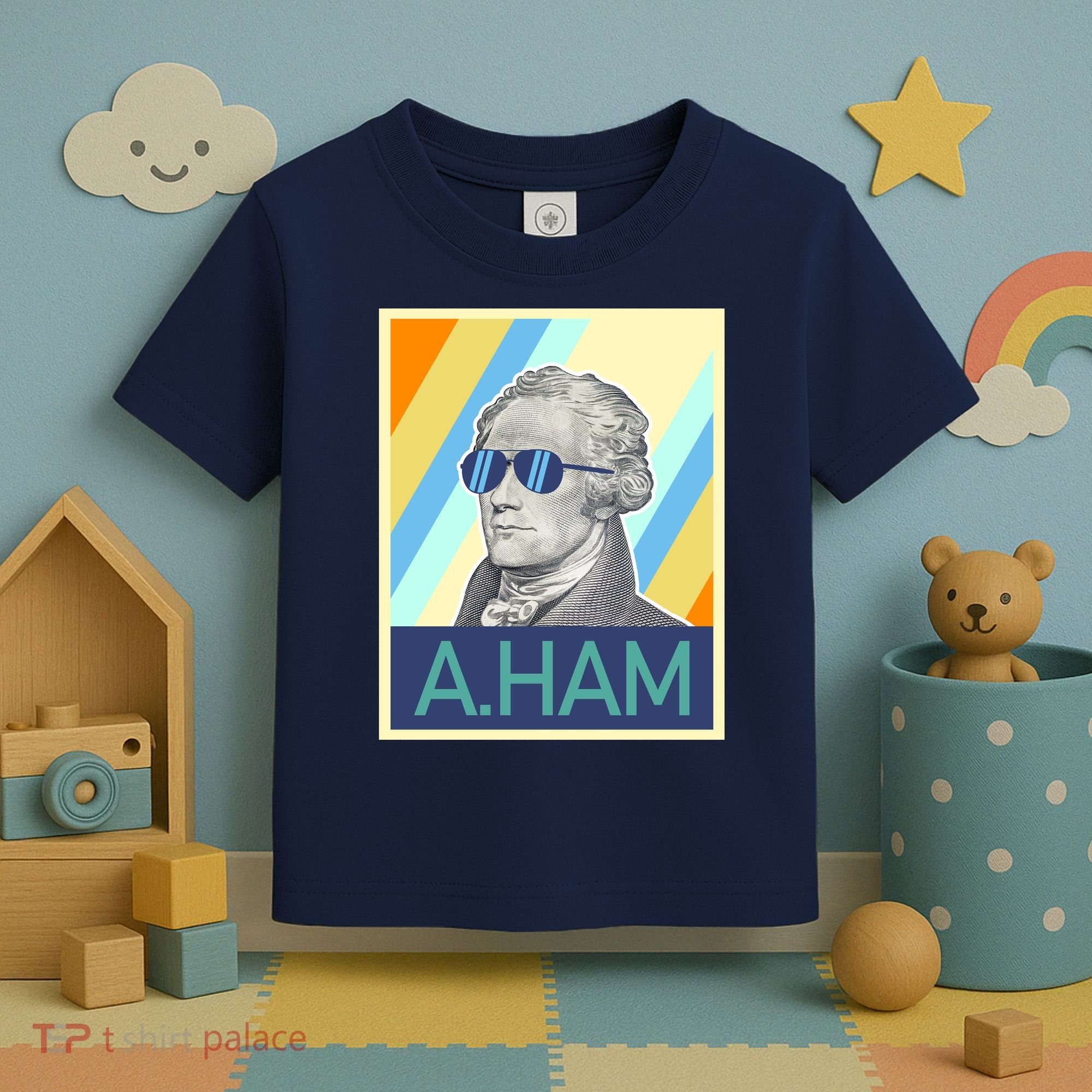 Alexander Hamilton Sunglasses Toddler T-Shirt