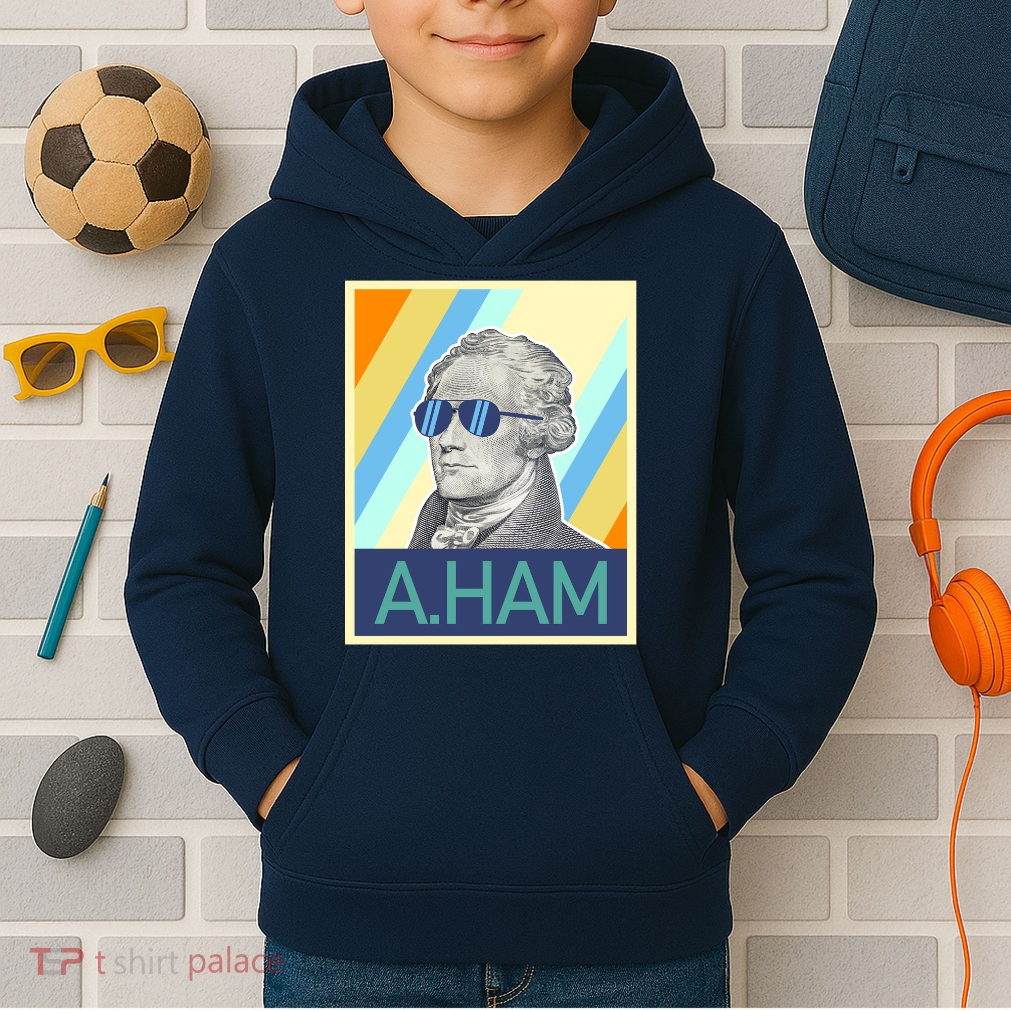 Alexander Hamilton Sunglasses Kids Hoodie