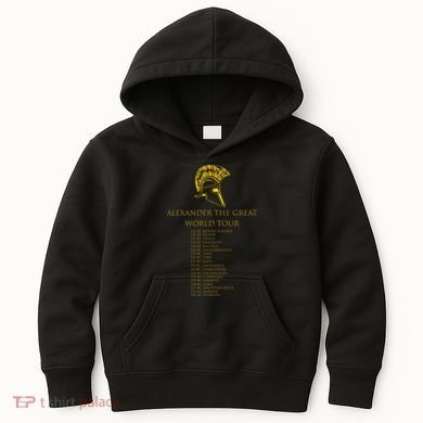 Alexander The Great World Tour Kids Hoodie