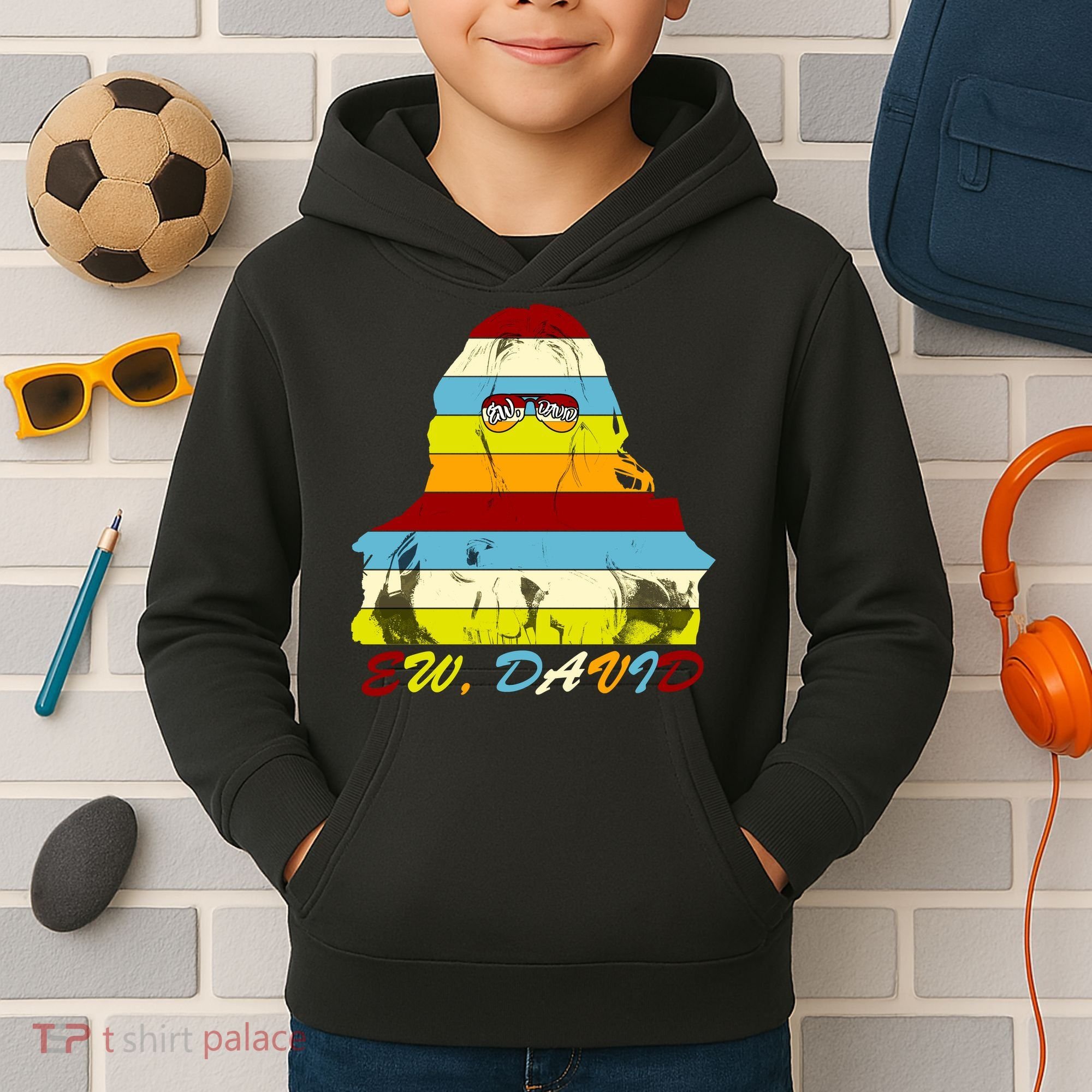 Alexis Ew David Funny 4th Birthday Kids Hoodie