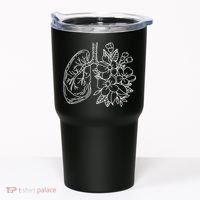 Anatomical Lung Floral Flower Tumbler thumb 0