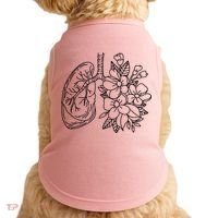 Anatomical Lung Floral Flower Doggie Tank thumb 0