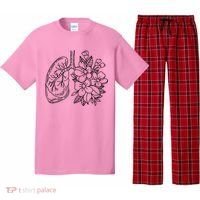 Anatomical Lung Floral Flower Pajama Set thumb 0