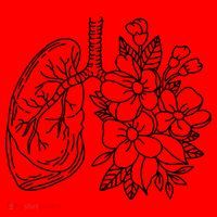 Anatomical Lung Floral Flower Santa Hat thumb 1