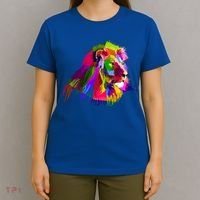 Africa Lion Face Gift Colorful South Animals Safari Hoody T-Shirt thumb 4
