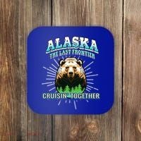Alaska Last Frontier Family Group Trip Cruisin Together Cool Gift Coaster thumb 0