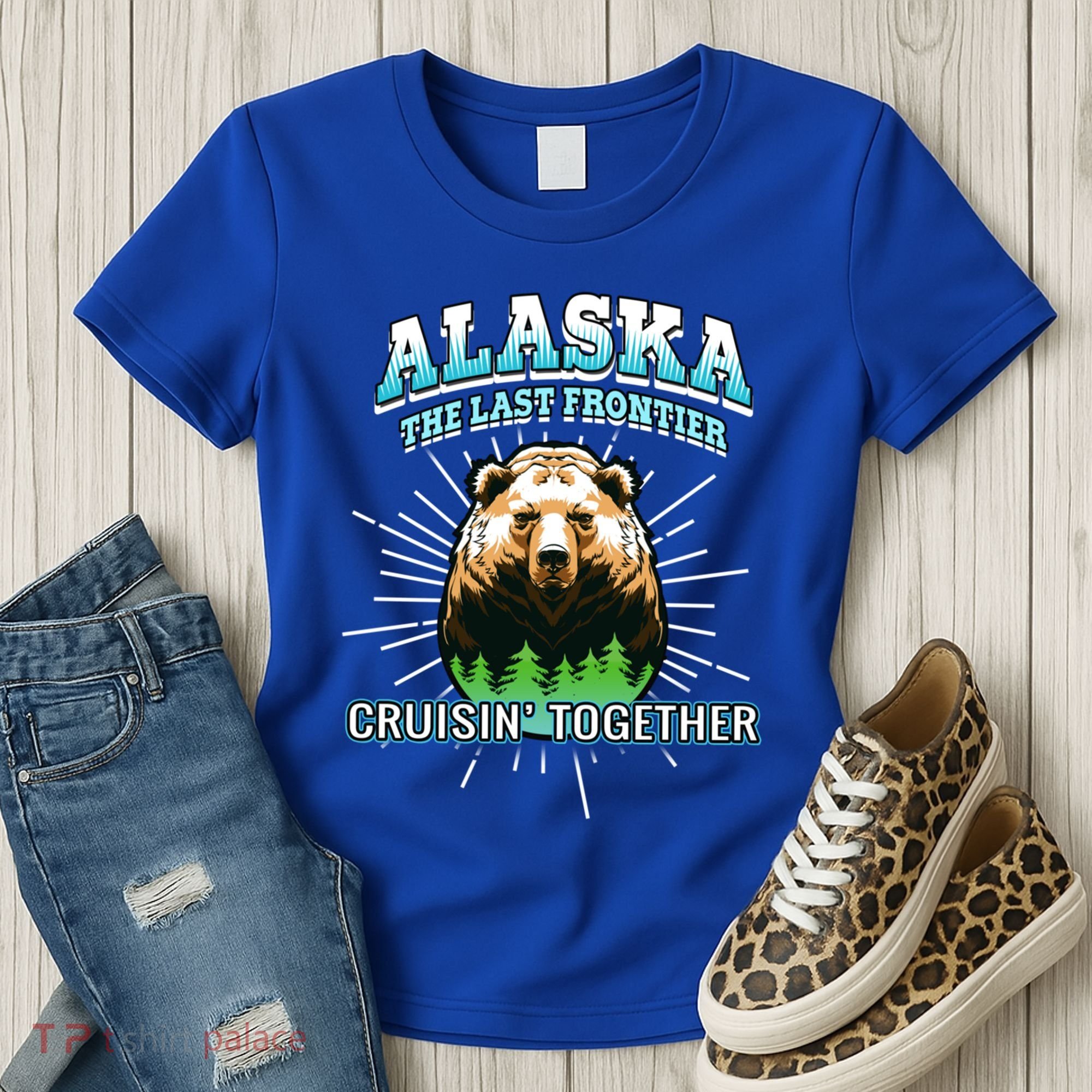 Alaska Last Frontier Family Group Trip Cruisin Together Cool Gift Women's T-Shirt