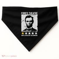 Abraham Lincoln Fords Theatre Would Not Recommend Joke USA-Made Doggie Bandana thumb 0
