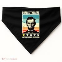 Abraham Lincoln Fords Theatre Awful Would Not Recommend USA-Made Doggie Bandana thumb 0