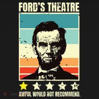 Abraham Lincoln Fords Theatre Awful Would Not Recommend Women's Hoodie thumb 2
