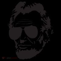 Abe Lincoln Funny Abraham Lincoln Portrait With Sunglasses Kids Colorblock Raglan Jersey thumb 2