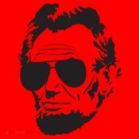 Abe Lincoln Funny Abraham Lincoln Portrait With Sunglasses Santa Hat thumb 1